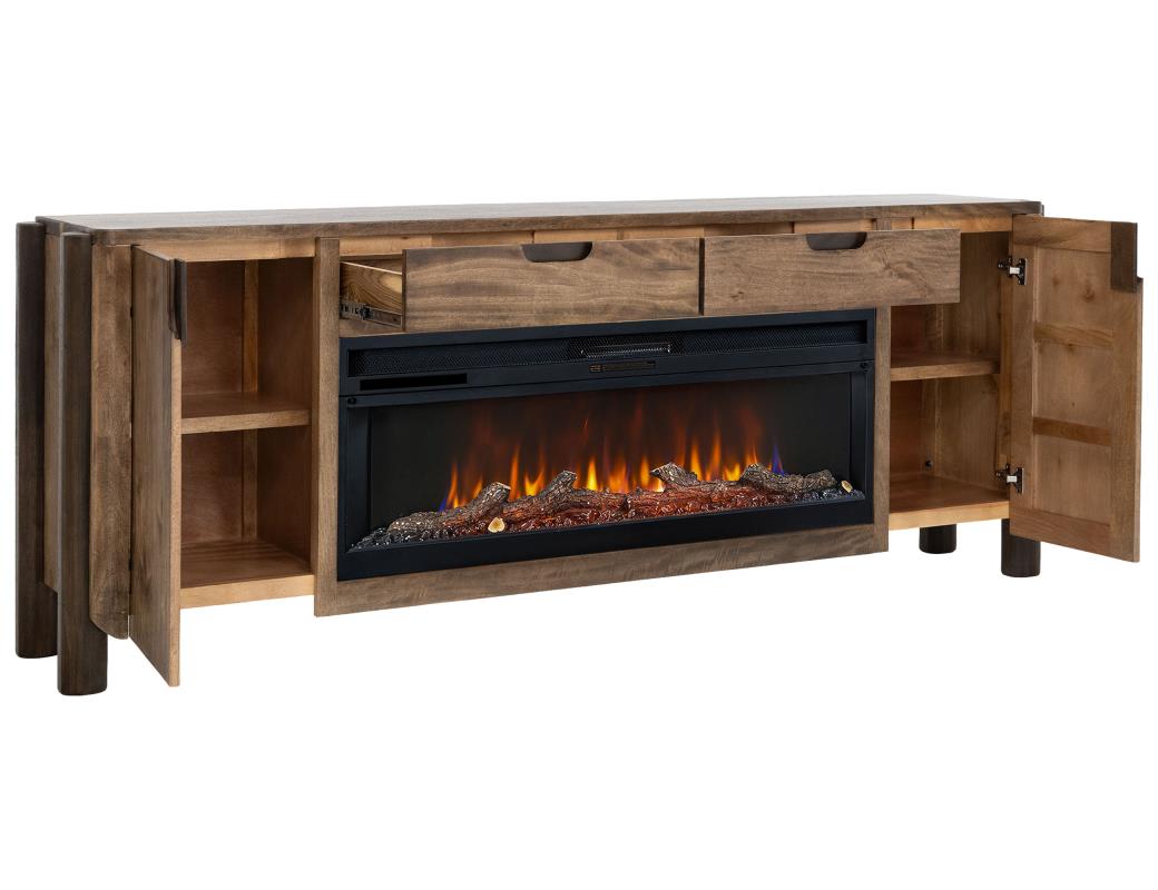 Brown Westmont, 91" TV Stand w - IFD4781STNFP91BN